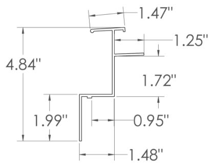 Picture of TOP RAIL MOR GVSD & GVSR NEW 06/08 STYLE 26 FT