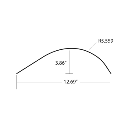 Picture of MORGAN - 01424 - 20GA SS X 15.28" X 104" CORNER RADIUS (PUNCHED)