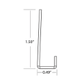 Picture of ALUMINUM J-MOLDING 96 IN (8 FT)