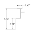 Picture of TOP RAIL MOR GVSD & GVSR NEW 06/08 STYLE 26 FT