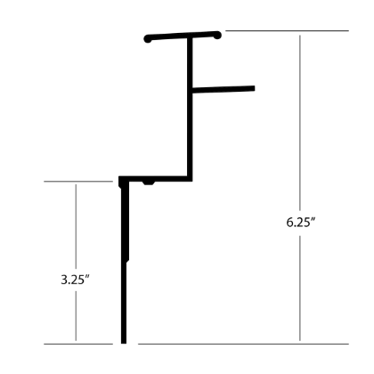 Picture of TOP RAIL MICKEY NEW STYLE 36'