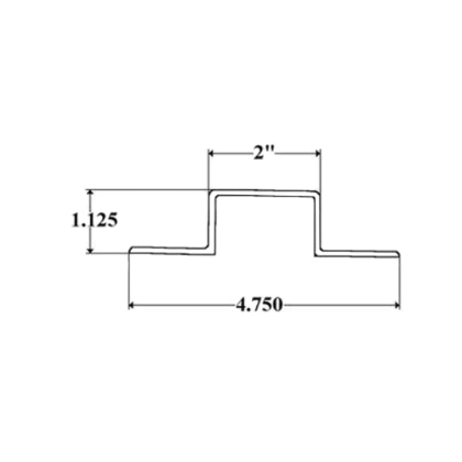 Picture of RUB RAIL 32'X4.75X1.125X1.75