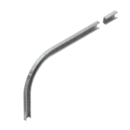 Picture of WHITING TEMPGUARD & COLDSAVER 10" RAD L/H HORIZONTAL DOOR TRACK 2" X 130"