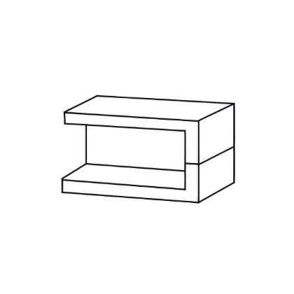 Picture of 3" X 2.58 LB X 95-5/8" I-BEAM W/ 10GA - 2" X 2-7/8" END CLIPS - 60 KSI (PRIMED BLACK)