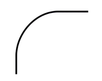 Picture of CORNER RADIUS, 5" RADIUS, 120"