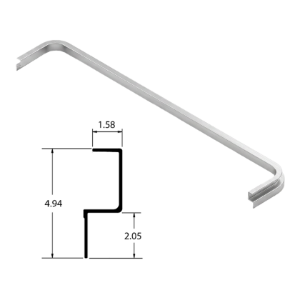 Picture of GD FRONT TOP RAIL (6"RADX101.86)