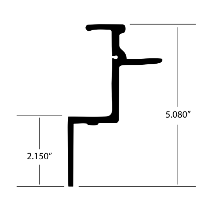 Picture of AM HAIRE TOP RAIL 36'
